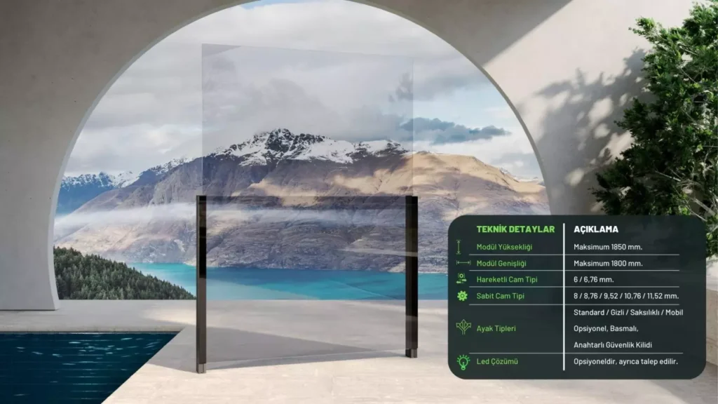 AirFlex - Rüzgar Kırıcı Cam Sistemi 4 AirFlex Technical Details 2 - 4 Mevsim Cam Balkon Sistemleri - AirFlex - Rüzgar Kırıcı Cam Sistemi